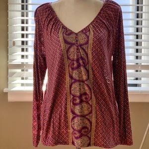 Lucky Brand Long Sleeve Blouse